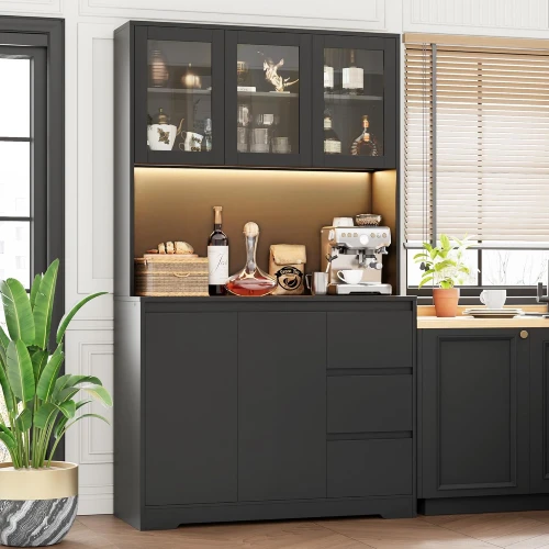 finetones-kitchen-pantry-cabinet-with-led-lights-and-charging-station