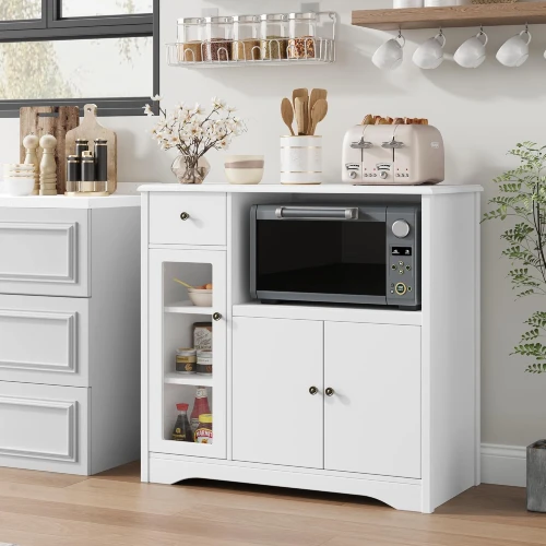 horstors-microwave-cabinet-kitchen-storage-cabinet-with-3-doors-and-1-drawer